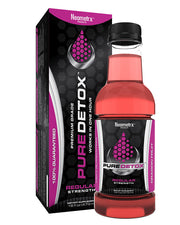 Pure Detox Regular Strength Detox in a 16oz bottle, with natural ingredients and clear label, designed for cleansing and detox purposes.