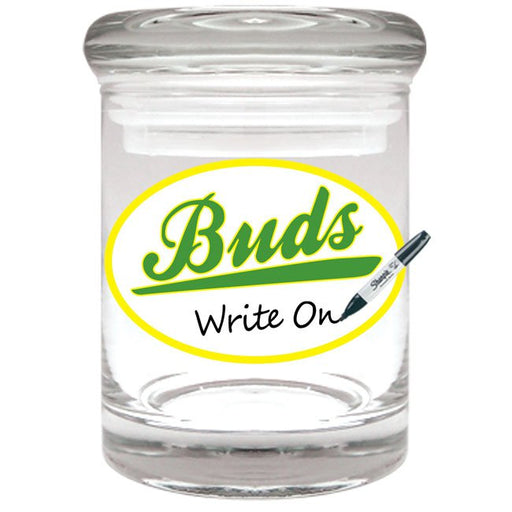 Buds Re-Writable Stash Jar- 1/8 oz - The Baggie Store