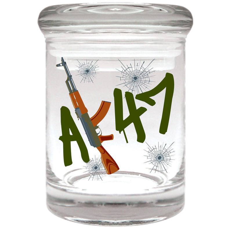 AK-47 Re-Writable Stash Jar- 1/8 oz - The Baggie Store
