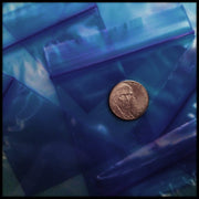 3030 Original Mini Ziplock 2.5mil Plastic Bags 3" x 3" Reclosable Baggies (Blue) - The Baggie Store