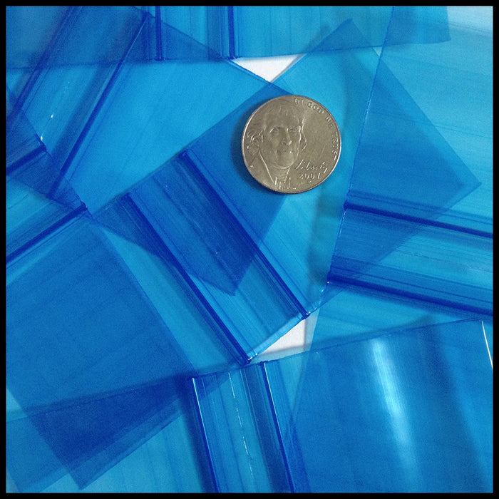 175175 Original Mini Ziplock 2.5mil Plastic Bags 1.75" x 1.75" Reclosable Baggies (Blue) - The Baggie Store