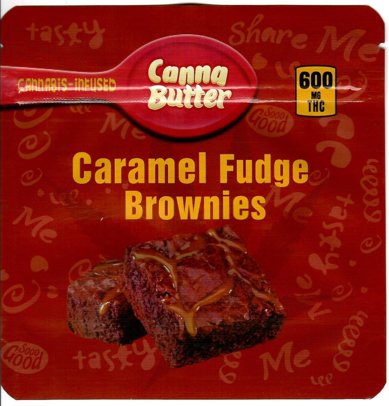 Caramel Fudge Brownies Edible Bags, 50bags/pk - TBS Supply Co