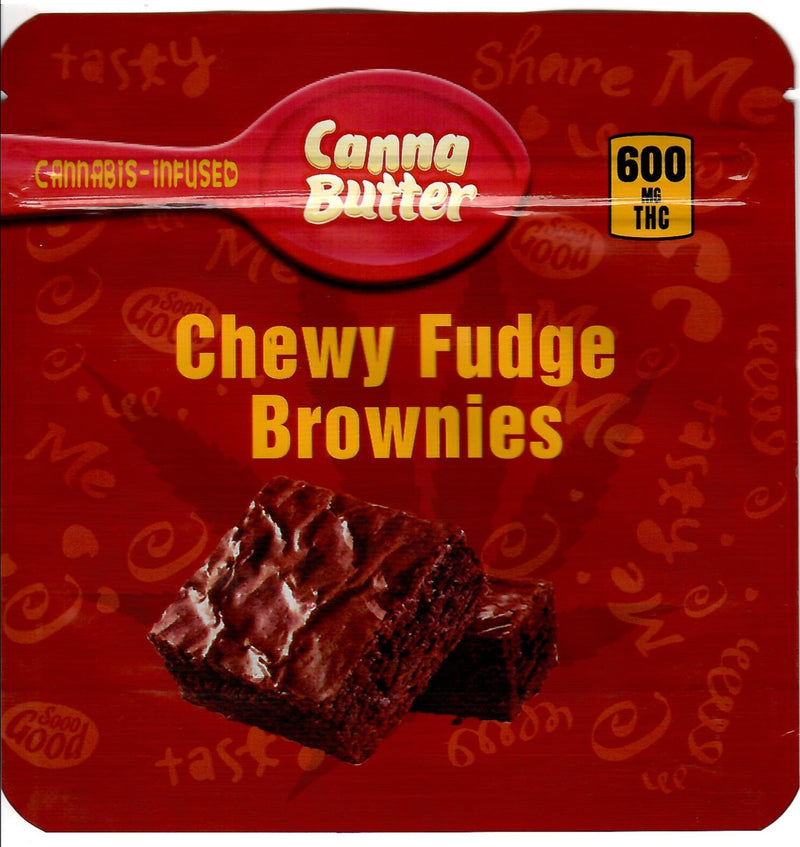 Chewy Fudge Brownies Edible Bags, 50bags/pk #A8 - TBS Supply Co