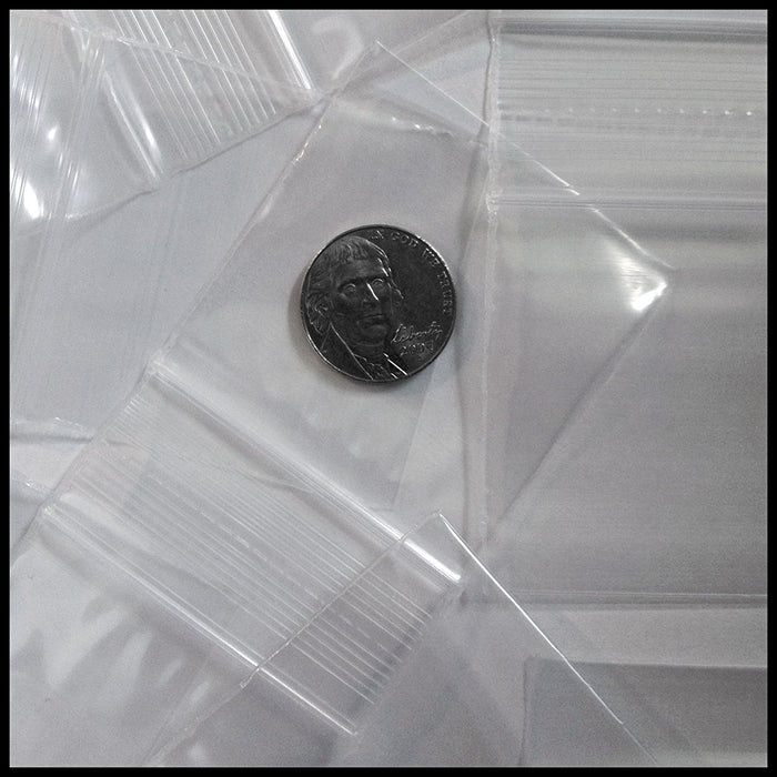 2020 Original Mini Ziplock 2.5mil Plastic Bags 2" x 2" Reclosable Baggies (Clear) - The Baggie Store