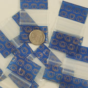 12534 Original Mini Ziplock 2.5mil Plastic Bags 1.25" x 3/4" Reclosable Baggies (Crown) - The Baggie Store