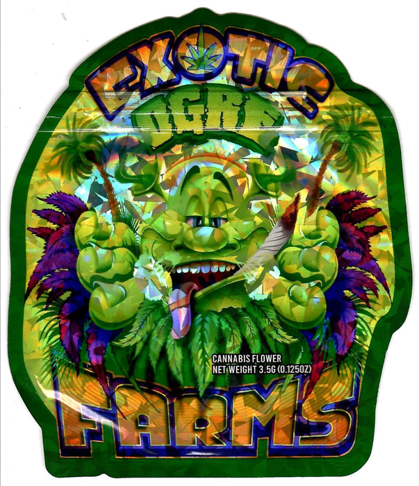 Exotic Ogre Farms Hologram Bags, 50bags/pk #A4