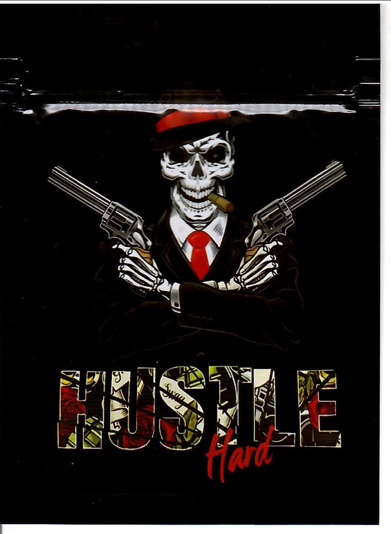 Hustle Hard Mylar Bags, 100bags/pk #A3 - TBS Supply Co
