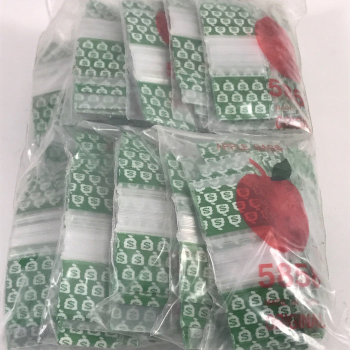 5858 Original Mini Ziplock 2.5mil Plastic Bags 5/8" x 5/8" Reclosable Baggies (Money Bags) - The Baggie Store