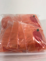 3838 Original Mini Ziplock 2.5mil Plastic Bags 3/8" x 3/8" Reclosable Baggies (Orange) - The Baggie Store