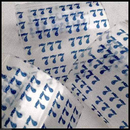 2020 Original Mini Ziplock 2.5mil Plastic Bags 2" x 2" Reclosable Baggies (Lucky 7) - The Baggie Store