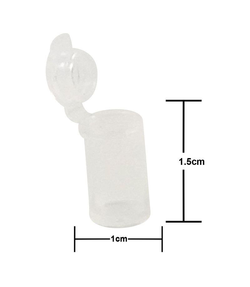 King Sting Mini Pop Top 70 (1.5cm x 1cm, .8 Gram) Plastic Containers w/60 Dram Prescription RX Green Squeeze Top Pill Container - The Baggie Store
