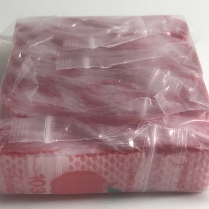 1034 Original Mini Ziplock 2.5mil Plastic Bags 1" x 3/4" Reclosable Baggies (Lips) - The Baggie Store