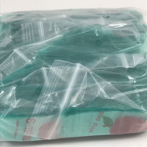 1010-S Original Mini Ziplock 2.5mil Plastic Bags 1" x 1" Reclosable Baggies (Green) - The Baggie Store