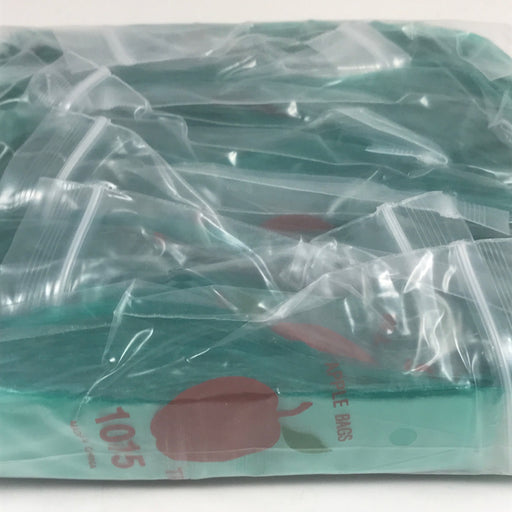1015 Original Mini Ziplock 2.5mil Plastic Bags 1" x 1.5" Reclosable Baggies (Green) - The Baggie Store