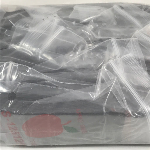 125125-S Original Mini Ziplock 2.5mil Plastic Bags 1.25" x 1.25" Reclosable Baggies (Black) - The Baggie Store