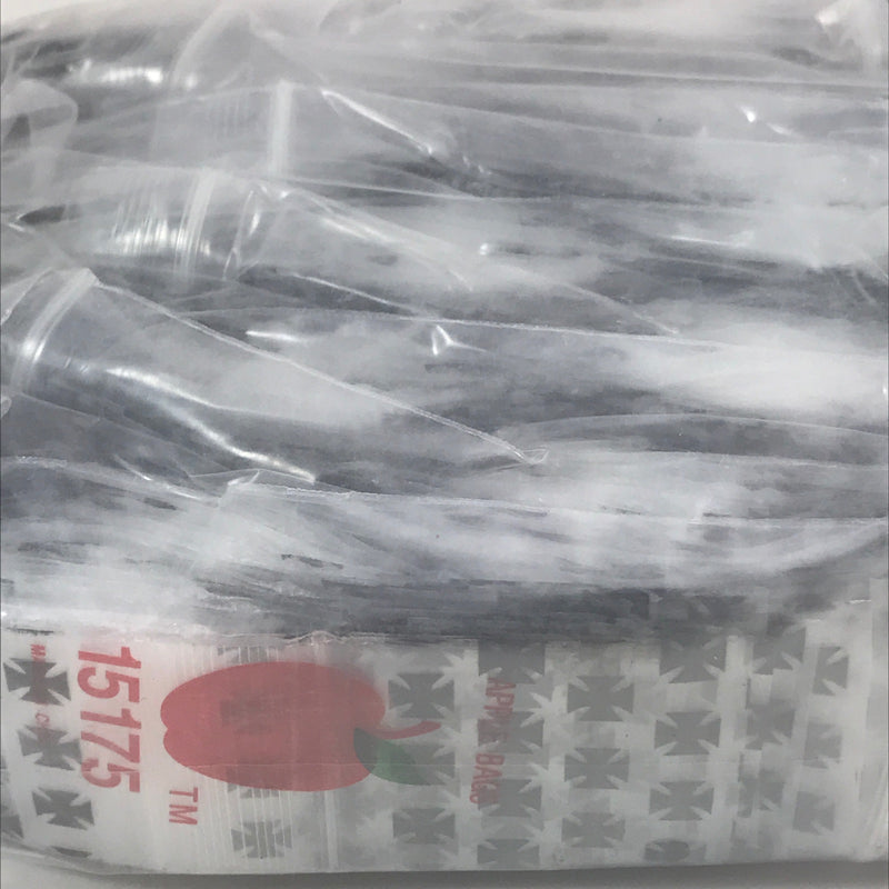 15175 Original Mini Ziplock 2.5mil Plastic Bags 1.5" x 1.75" Reclosable Baggies (Chopper/Iron Cross) - The Baggie Store