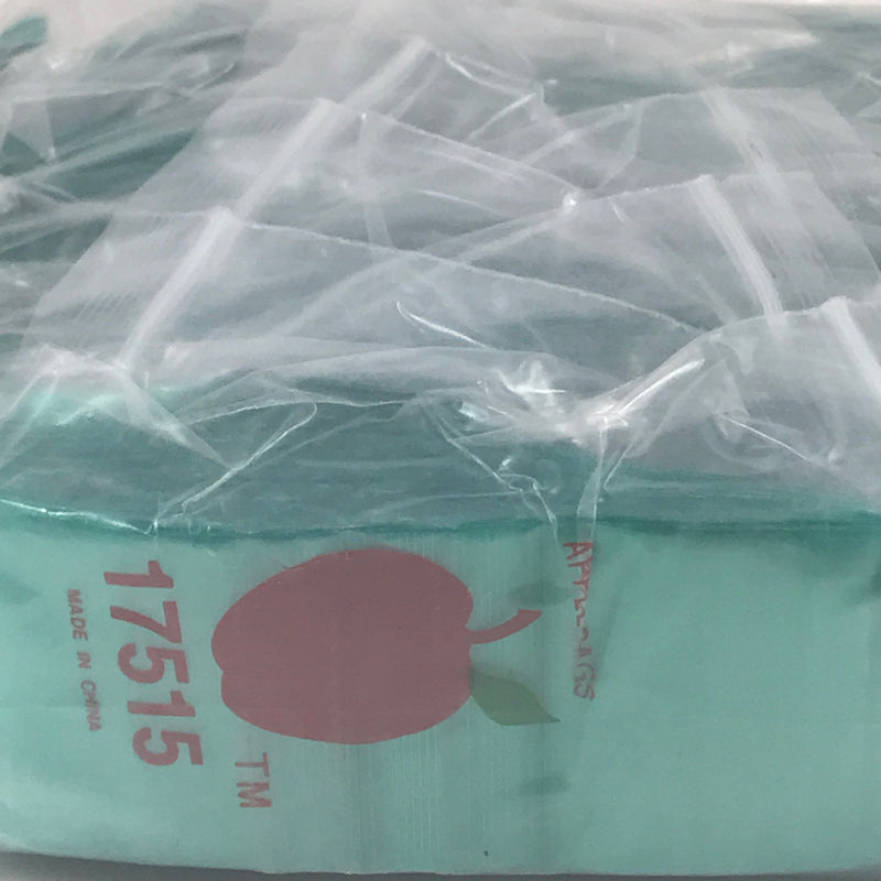 17515 Original Mini Ziplock 2.5mil Plastic Bags 1.75" x 1.5" Reclosable Baggies (Green) - The Baggie Store