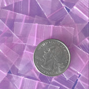 5858 Original Mini Ziplock 2.5mil Plastic Bags 5/8" x 5/8" Reclosable Baggies (Purple) - The Baggie Store