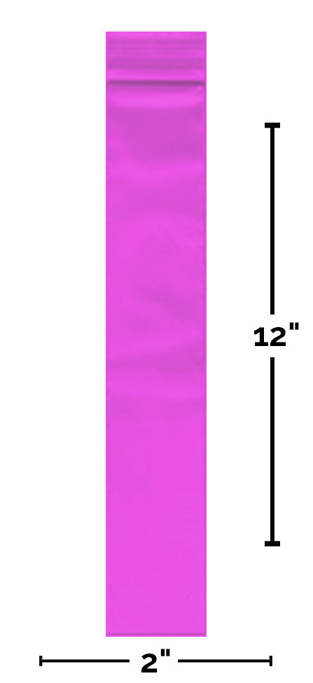 2" x 12" Reclosable Incense Bags, 100bags/pk - The Baggie Store