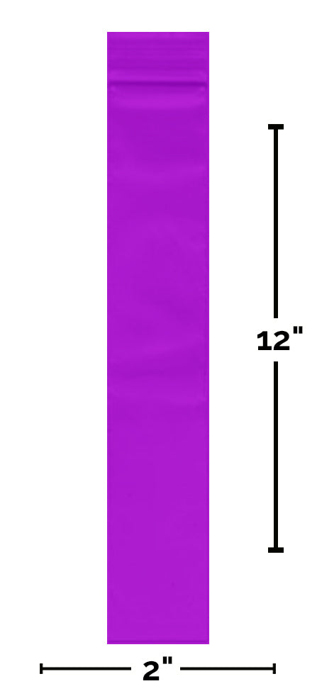 2" x 12" Reclosable Incense Bags, 100bags/pk - The Baggie Store