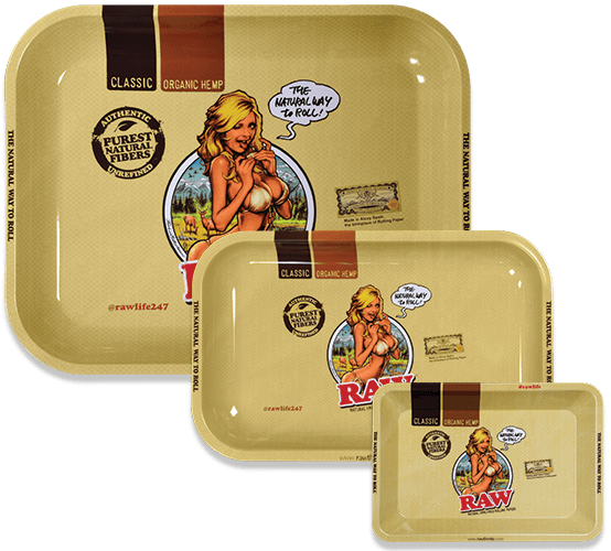 RAW Girl Rolling Tray - TBS Supply Co