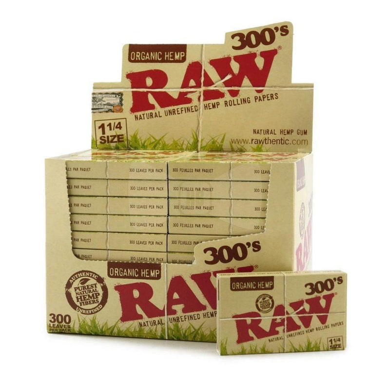 RAW Organic 300s 1 1/4 Rolling Papers - TBS Supply Co