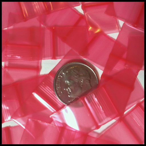 1212-S Original Mini Ziplock 2.5mil Plastic Bags 1/2" x 1/2" Reclosable Baggies (Red) - The Baggie Store