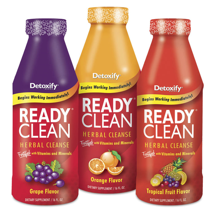 Detoxify Ready Clean, 16oz, (Grape, Tropical, Orange) - The Baggie Store