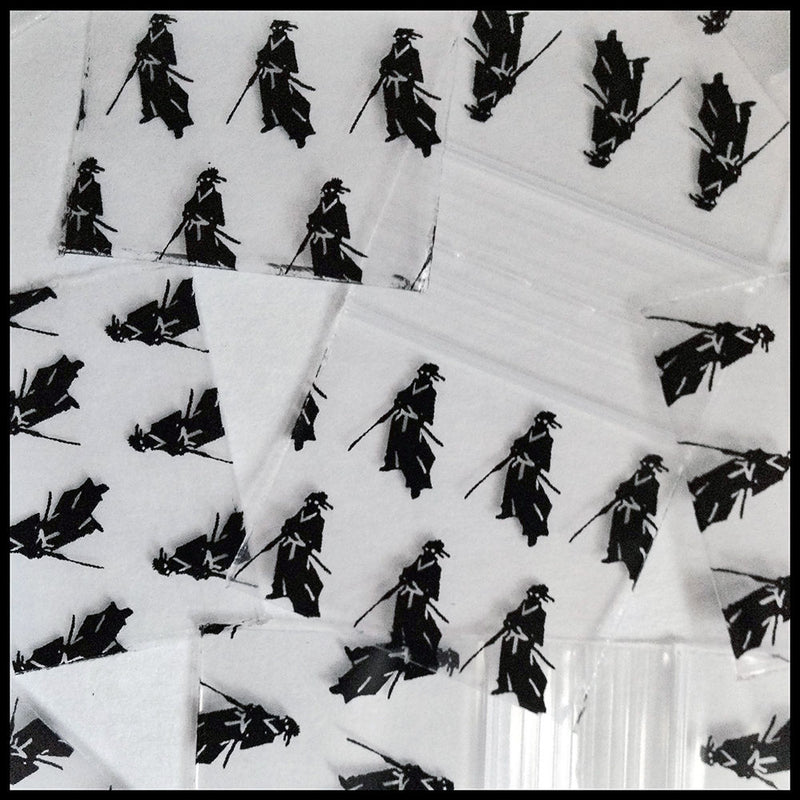 12510 Original Mini Ziplock 2.5mil Plastic Bags 1.25" x 1" Reclosable Baggies (Samurai) - The Baggie Store
