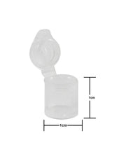 King Sting Mini Pop Top 100 (1cm x 1cm, .5 Gram) Plastic Containers w/60 Dram Prescription RX Orange Squeeze Top Pill Container - The Baggie Store