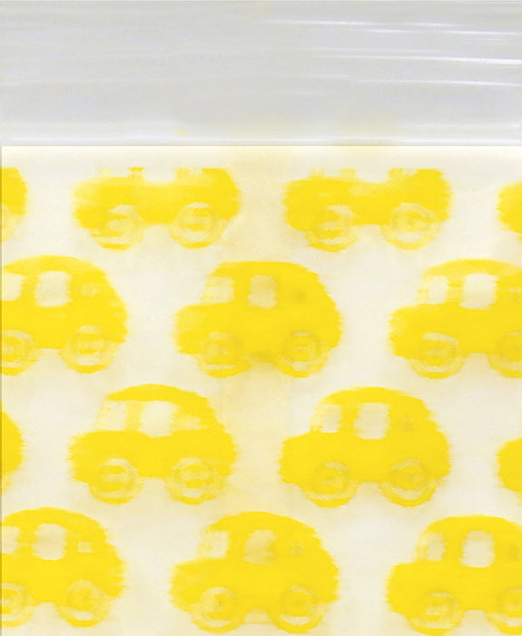 1034 Original Mini Ziplock 2.5mil Plastic Bags 1" x 3/4" Reclosable Baggies (Taxi Cab) - The Baggie Store