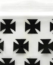 1510 Original Mini Ziplock 2.5mil Plastic Bags 1.5" x 1" Reclosable Baggies (Chopper/Iron Cross) - The Baggie Store