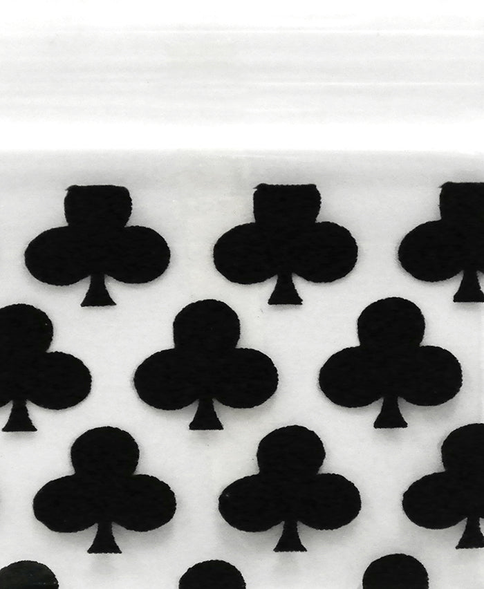 1034 Original Mini Ziplock 2.5mil Plastic Bags 1" x 3/4" Reclosable Baggies (Clubs) - The Baggie Store