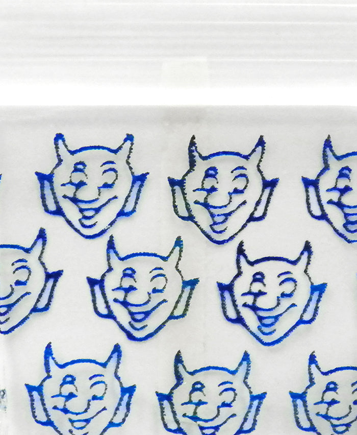 1212 Original Mini Ziplock 2.5mil Plastic Bags 1/2" x 1/2" Reclosable Baggies (Devil) - The Baggie Store