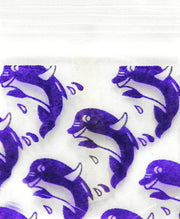 3434 Original Mini Ziplock 2.5mil Plastic Bags 3/4" x 3/4" Reclosable Baggies (Dolphin) - The Baggie Store