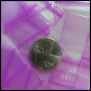 10125 Original Mini Ziplock 2.5mil Plastic Bags 1" x 1.25" Reclosable Baggies (Purple) - The Baggie Store