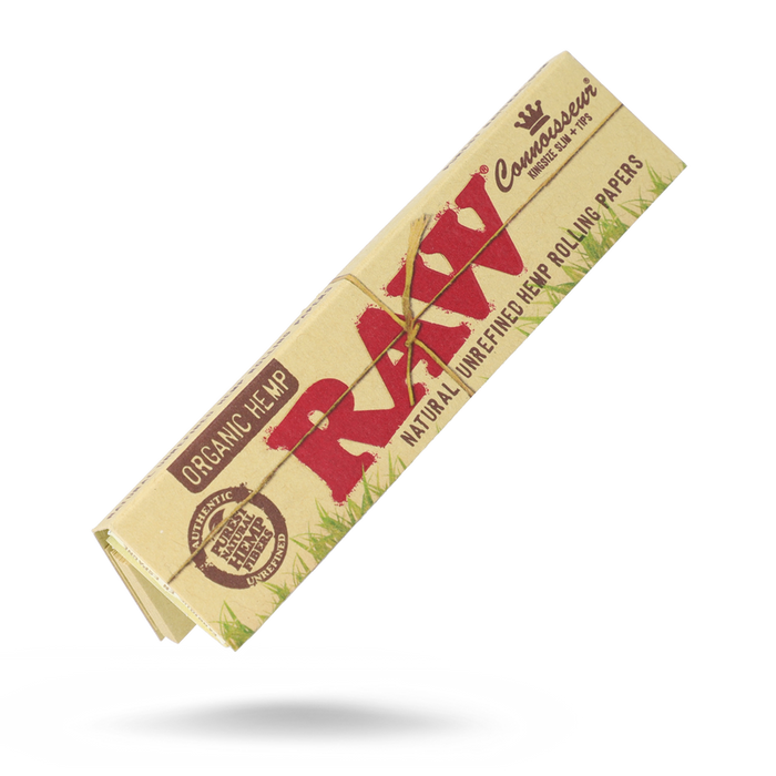 RAW ORGANIC CONNOISSEUR KING SIZE SLIM ROLLING PAPERS