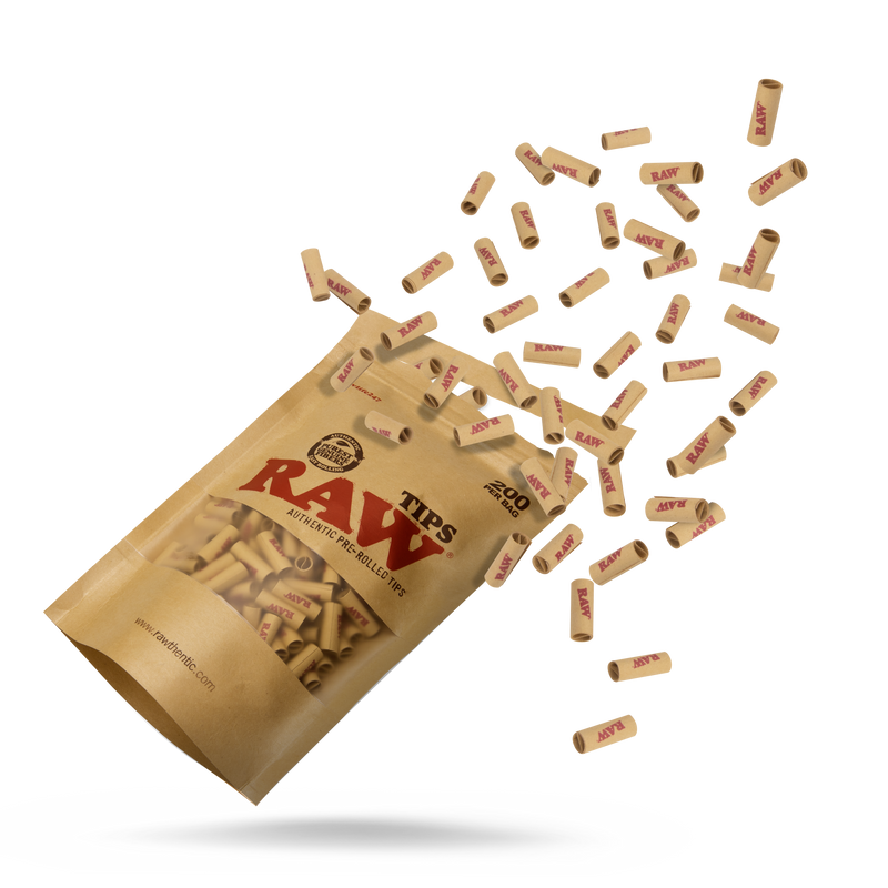 RAW Pre-Rolled Tips Bag of 200 - TBS Supply Co