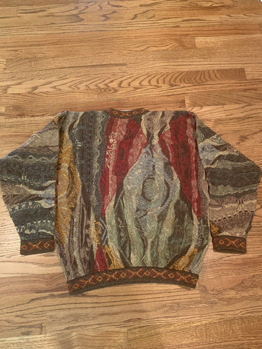 COOGI Authentic Vintage Retro Multicolor Hand Sewn Australian Sweater