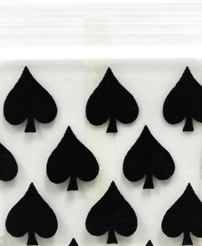 12534 Original Mini Ziplock 2.5mil Plastic Bags 1.25" x 3/4" Reclosable Baggies (Spades) - The Baggie Store