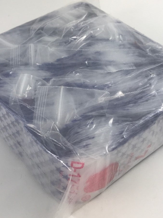 175175 Original Mini Ziplock 2.5mil Plastic Bags 1.75" x 1.75" Reclosable Baggies (Blue Star) - The Baggie Store