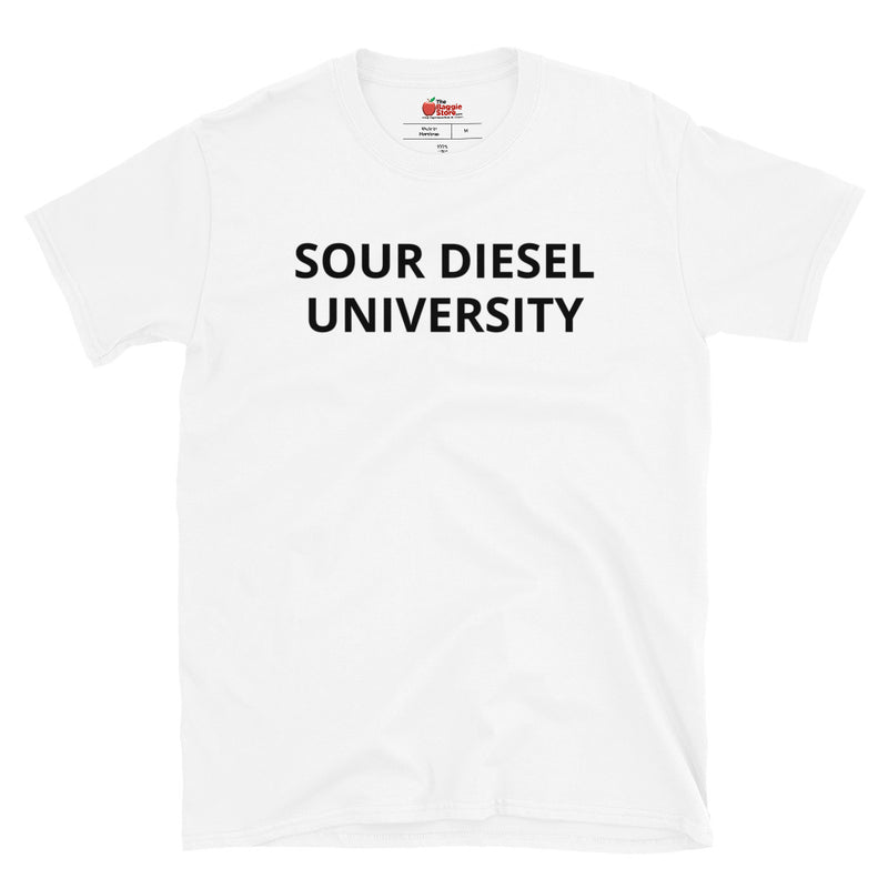 "SOUR DIESEL UNIVERSITY" Short-Sleeve Unisex T-Shirt - TBS Supply Co
