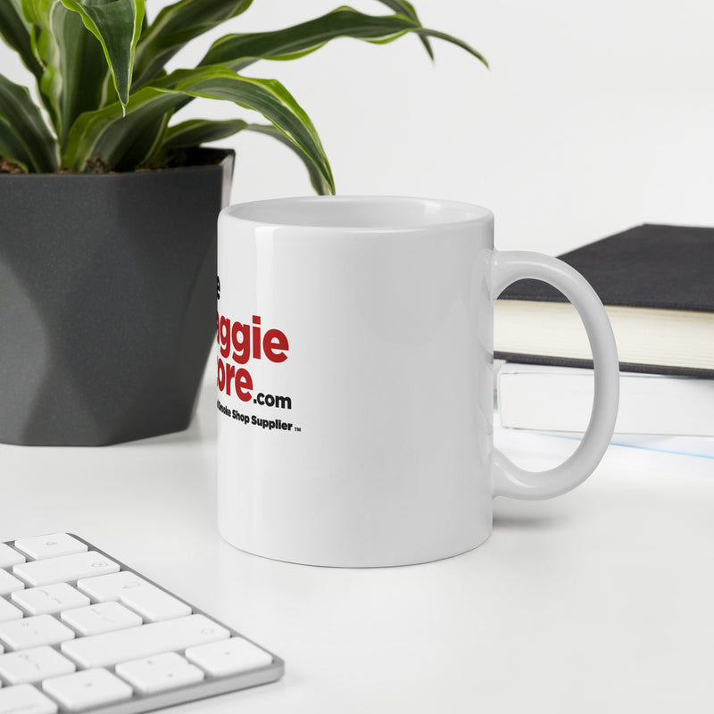 The Baggie Store White glossy mug - TBS Supply Co