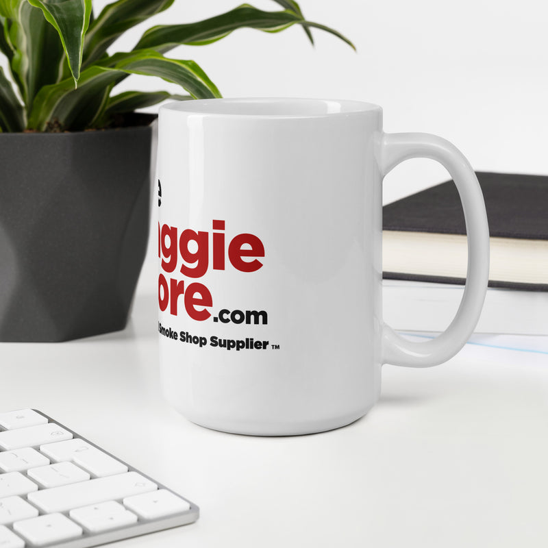 The Baggie Store White glossy mug - TBS Supply Co